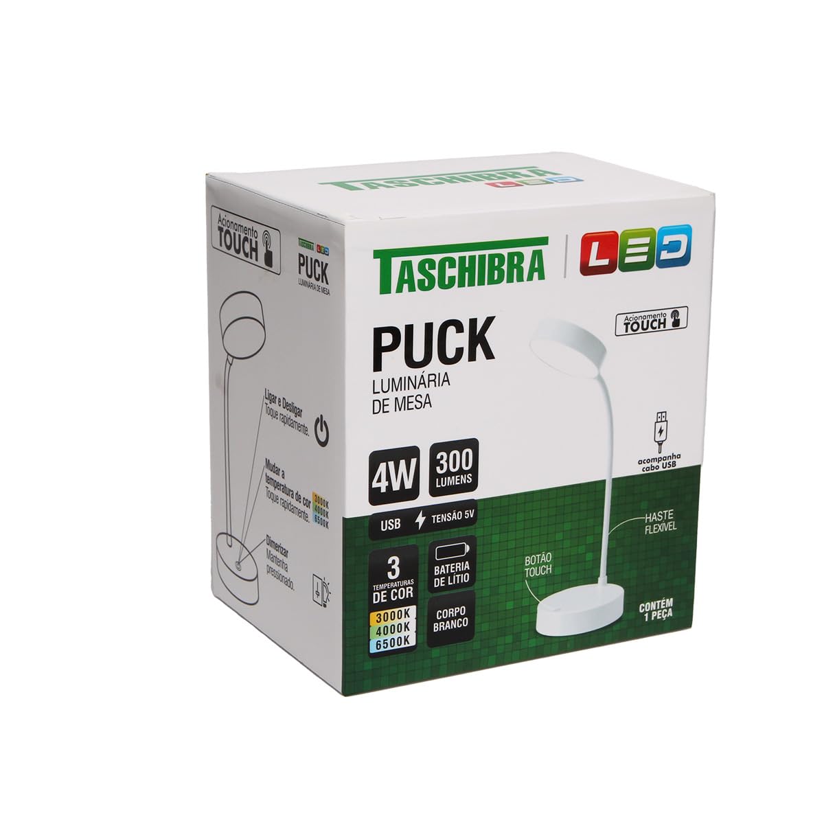 Luminária de Mesa LED Touch